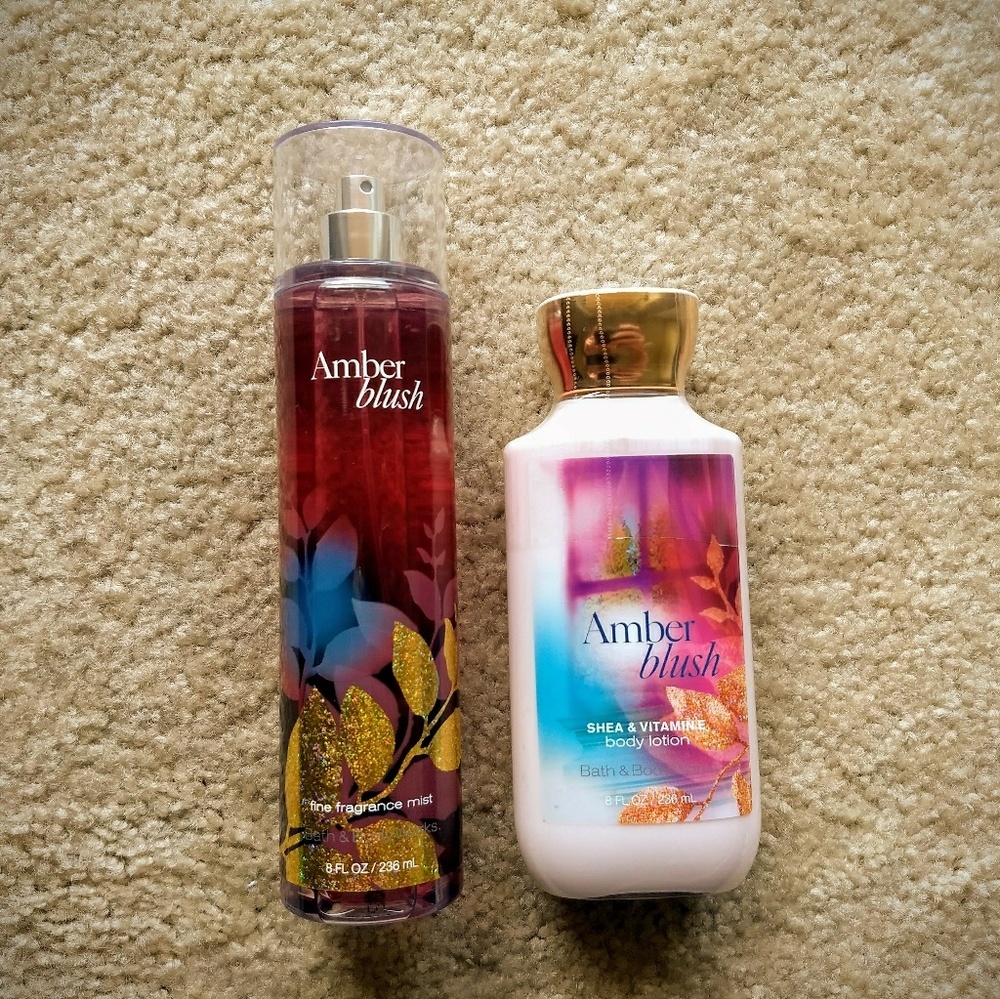 SOLD on M: Bath and Body Works Amber Blush Set
